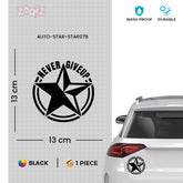 Zaqiz Stickers – Custom Winged Star Garage Stickers